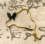 Black Butterfly Charm Bracelet